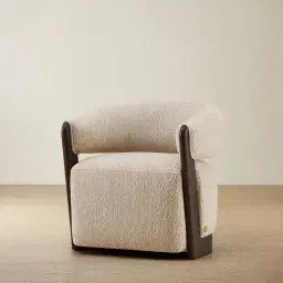 Aria Dusty Beige Fabric Occasional Chair