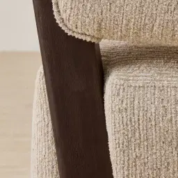 Aria Dusty Beige Fabric Occasional Chair