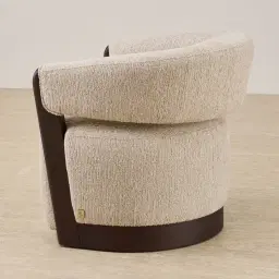 Aria Dusty Beige Fabric Occasional Chair