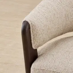 Aria Dusty Beige Fabric Occasional Chair