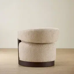Aria Dusty Beige Fabric Occasional Chair
