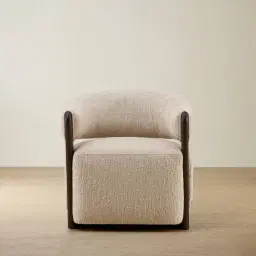 Aria Dusty Beige Fabric Occasional Chair