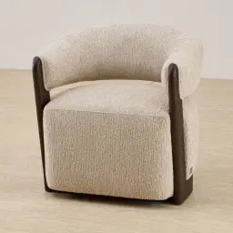 Aria Dusty Beige Fabric Occasional Chair