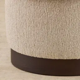 Aria Dusty Beige Fabric Occasional Chair