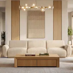 Salvador Light Oak Veneer Rectangular Coffee Table