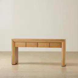 Salvador Light Oak Veneer Console Table