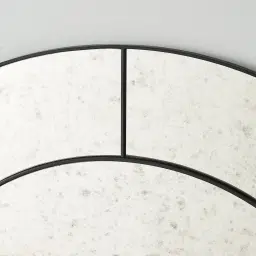 Solveig II Black Round Mirror