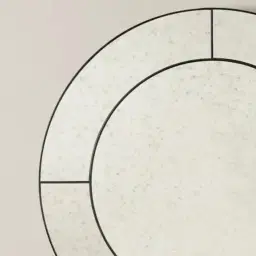 Solveig II Black Round Mirror