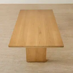 Salvador Light Oak Veneer Dining Table 240x120cm