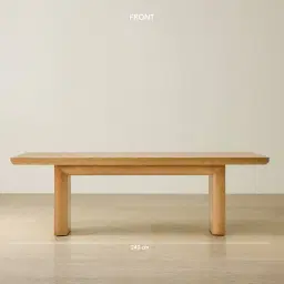 Salvador Light Oak Veneer Dining Table 240x120cm