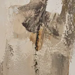 Crimson Silence Painting 150x150cm