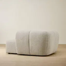Quincy Slate Grey Fabric Right Cuddler Module