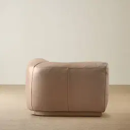 Crosby Mushroom Beige Leather Corner Module