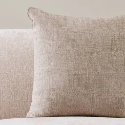 Beige Latte Chenille Fabric Cushion 50x50
