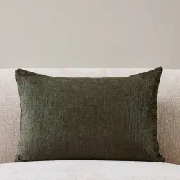 Green Chenille Fabric Cushion 40x60