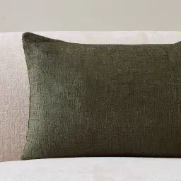 Green Chenille Fabric Cushion 40x60