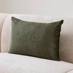 Green Chenille Fabric Cushion 40x60