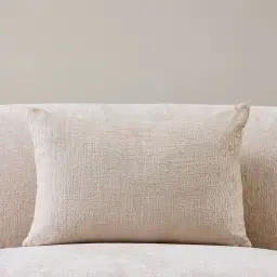 Powder White Chenille Fabric Cushion 40x60