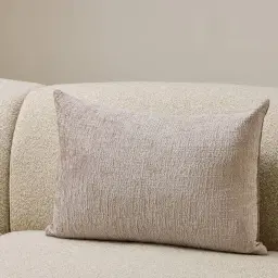 Beige Latte Chenille Fabric Cushion 40x60