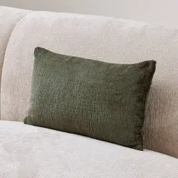 Green Chenille Fabric Cushion 30x50