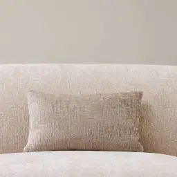 Beige Latte Chenille Fabric Cushion 30x50