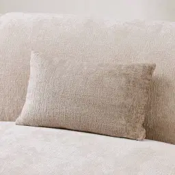 Beige Latte Chenille Fabric Cushion 30x50