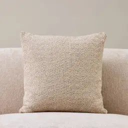 Mid Beige Woven Fabric Cushion 50x50