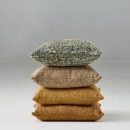 Vintage Mustard Woven Fabric Cushion 50x50