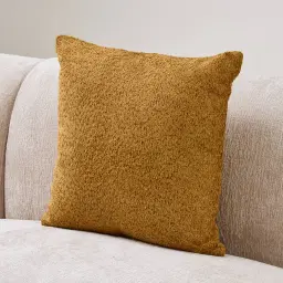Vintage Mustard Woven Fabric Cushion 50x50