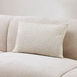 Stone Cream Woven Fabric Cushion 40x60