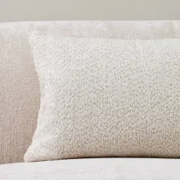 Stone Cream Woven Fabric Cushion 40x60
