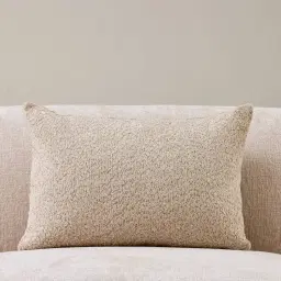 Mid Beige Woven Fabric Cushion 40x60