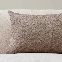 Warm Taupe Woven Fabric Cushion 40x60