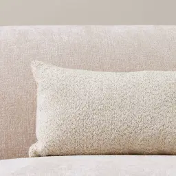 Stone Cream Woven Fabric Cushion 30x50