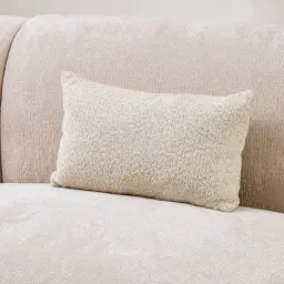 Stone Cream Woven Fabric Cushion 30x50