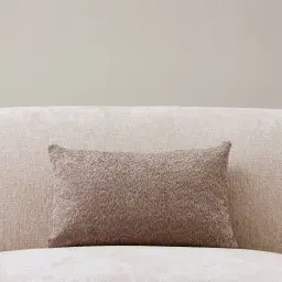 Warm Taupe Woven Fabric Cushion 30x50