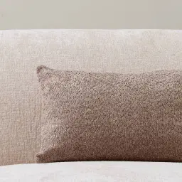 Warm Taupe Woven Fabric Cushion 30x50
