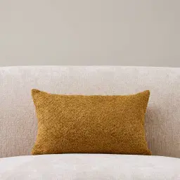 Vintage Mustard Woven Fabric Cushion 30x50