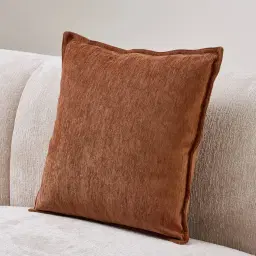Rust Chenille Fabric Cushion 50x50