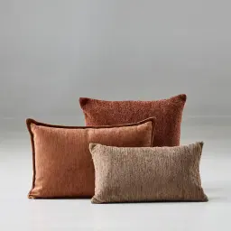Rust Chenille Fabric Cushion 40x60