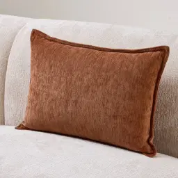 Rust Chenille Fabric Cushion 40x60