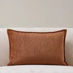 Rust Chenille Fabric Cushion 40x60