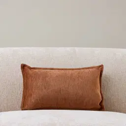 Rust Chenille Fabric Cushion 30x50