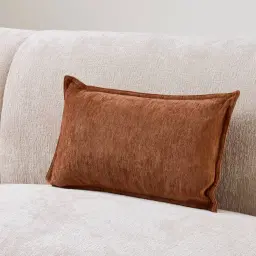 Rust Chenille Fabric Cushion 30x50