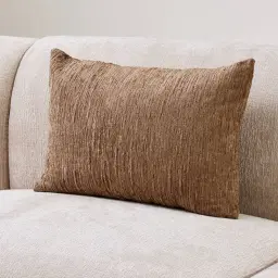 Pecan Brown Chenille Fabric Cushion 40x60