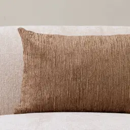 Pecan Brown Chenille Fabric Cushion 40x60