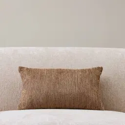 Pecan Brown Chenille Fabric Cushion 30x50