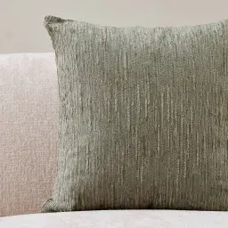 Sage Green Chenille Fabric Cushion 50x50