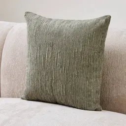 Sage Green Chenille Fabric Cushion 50x50