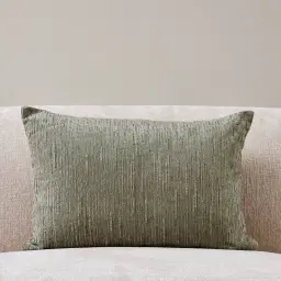 Sage Green Chenille Fabric Cushion 40x60
